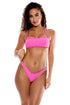 Luli Fama Luli Adore Wavy Luxe Stitch Free Form Bandeau Top